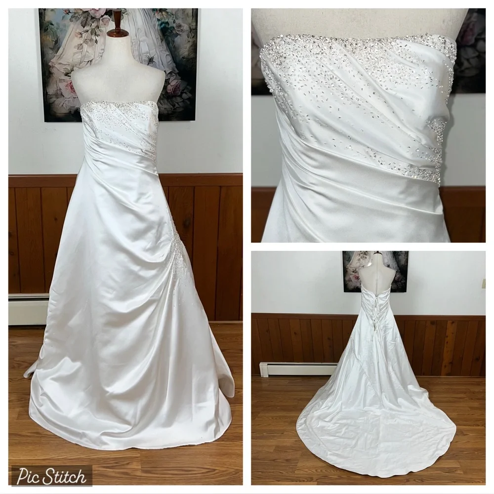 Pretty Vintage 90s Maggie Sottero Couture Corset Wedding Gown! - Picture 1 of 7